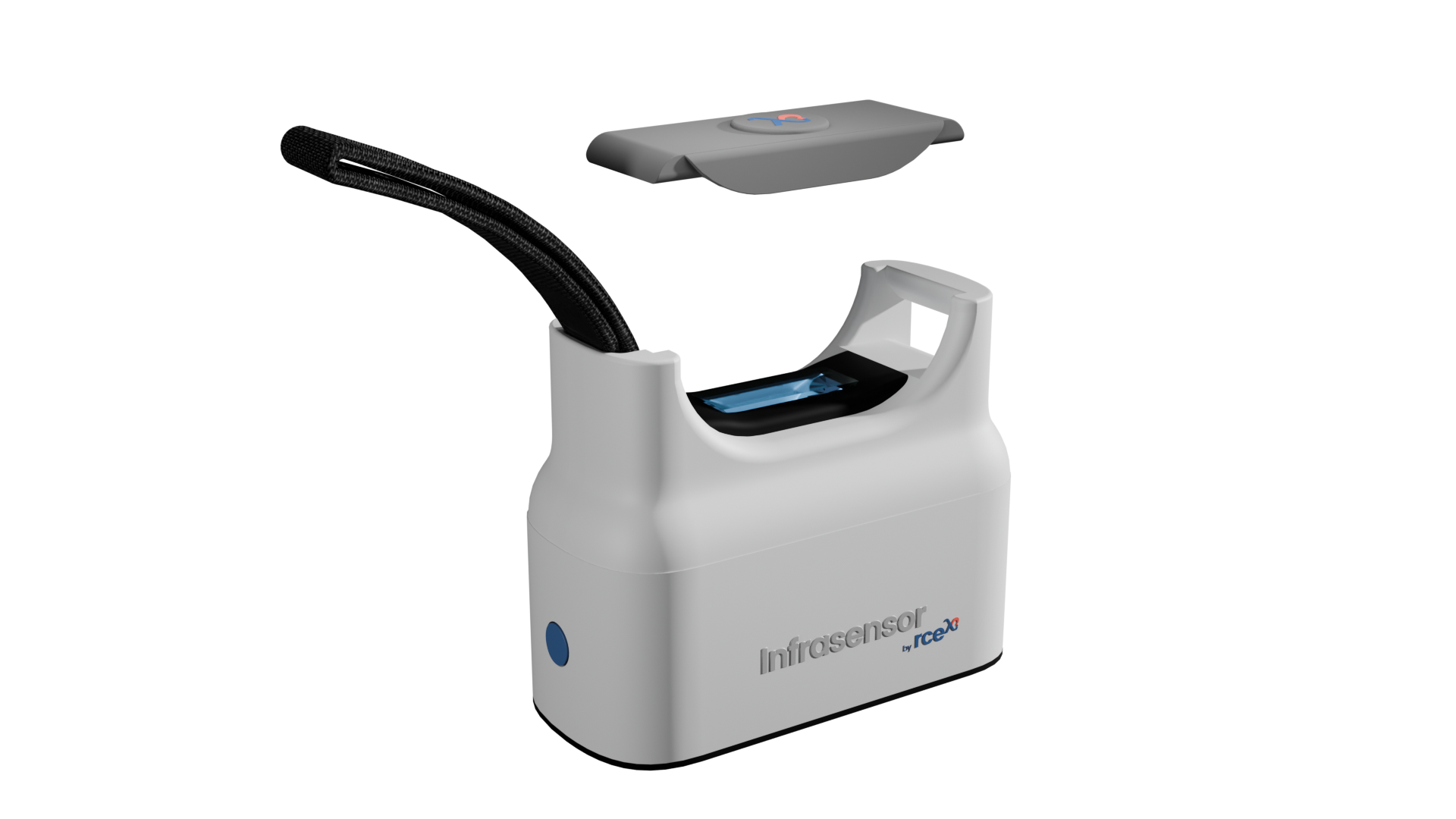 Infrasensor unit with its sensor cover lifted